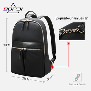 Zaino <span class=keywords><strong>da</strong></span> <span class=keywords><strong>donna</strong></span> Bopai BSCI OEM, design leggero e sottile, impermeabile, per ufficio, con scomparto per bottiglia d'acqua, alla moda, casual, per laptop <span class=keywords><strong>da</strong></span> 14 pollici, per affari. - Product Image 4