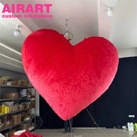 Décoration gonflable en forme de cœur pour la Saint-Valentin