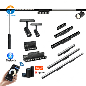 Adjustable Led Lamp and Track Lights <strong>Factories</strong> <strong>Supplier</strong> Led 20 48V Magnetic Track Light Movable Aluminum Track Ceiling Lighting - Product Image 3