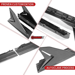 คุณภาพเยี่ยมสำหรับชุดแต่ง Lamborghini Revuelto สไตล์ DK แผงข้างคาร์บอนไฟเบอร์แบบแห้ง ชุดแต่งสเกิร์ตข้างแบบ Aero Extension ขายส่ง - Product Image 3