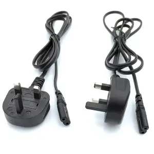 Wholesale UK AC Electric Extension 6A 250V Power Cord With 3Plug