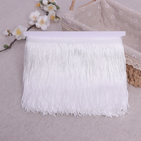 Erkoumi en stock – Bordure décorative en polyester de 15 cm pour robes de danse latine, dentelle à franges et pompons pour accessoires de costumes de scène et projets DIY