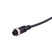 Conector de aviación de 4 pines Cable hembra de extensión 20cm Cámara MDVR Cable impermeable para vehículo