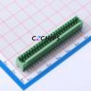 DB2ERC-2.54-24P-GN Plug-in Terminal Block P=2.54mm Connector Board-to-Board / Socket - Closed 1x24P 2.54mm Green - Product Image 1