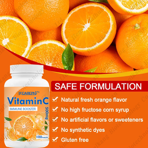 Compléments alimentaires biologiques comprimés à croquer Vitamine <span class=keywords><strong>C</strong></span> <span class=keywords><strong>1000</strong></span> <span class=keywords><strong>mg</strong></span> <span class=keywords><strong>500</strong></span> <span class=keywords><strong>mg</strong></span> Soutien immunitaire pour le soutien immunitaire Peau éclatante Blanchiment - Product Image 3