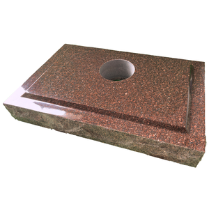 Modern Marker with 6" diameter core hole Use China Pink Granite - Product Image 4