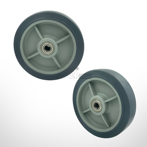 8 inç x 2 inç Taçlı Termoplastik Kauçuk (TPR) Tekerlek - 600 Lbs Kapasiteli - Product Image 1