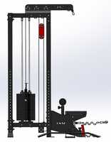Station de fitness Monster Lat Pull Down/Low Row (Stand Alone) LAT Pull Down Machine Low Row Cable Pull Down Fitness Station Home Gym