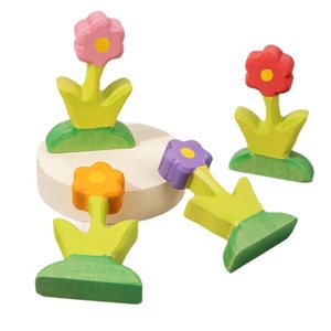 Casa de Juegos de Madera para Niñas con Escena de Flores Pequeñas - Juguete Favorito para Bebés de 0 a 24 Meses - Product Image 5