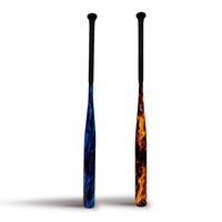 Bâtons de baseball Talent T003 personnalisés, légers, durables, haute performance, motif Hype Fire, poignée droite, bâton monobloc