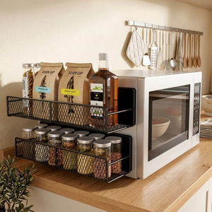 Étagère magnétique latérale pour machine à laver, panier de rangement à 4 niveaux avec crochets pour lessive et produits de nettoyage - Product Image 3