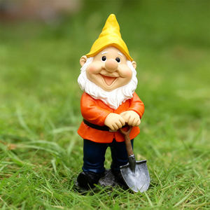 Estatuas <span class=keywords><strong>de</strong></span> Gnomo <span class=keywords><strong>de</strong></span> Jardín Personalizadas <span class=keywords><strong>de</strong></span> Resina (Hongo/Flor/Pájaro/Pala/Banderín/Mariposa) Decoración Resistente a la Intemperie para Patio Exterior - Product Image 3