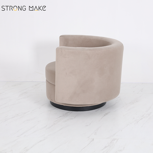 Fauteuil pivotant à bras en forme de tonneau pour la maison, vente en gros du fabricant, fauteuil relaxant moderne pour la maison, fauteuil pivotant de luxe pour le salon - Product Image 4