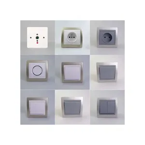 Ingelec EU standard electrical supplies pc pp ultra-thin wall switches and sockets electrical wall switch sockets and switches