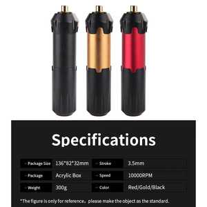 Máquina de tatuaje rotativa tipo huevo con carrera de 3.5mm y profundidad de aguja ajustable, pistola de tatuaje de cartucho para arte corporal - Product Image 5
