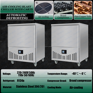 -40 ℃ -0 ℃   Congélateur rapide de haute qualité, congélateur industriel commercial, congélateur à air pulsé pour fruits, légumes, viande et poisson - Product Image 3
