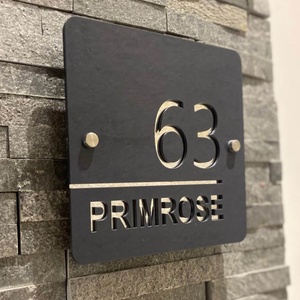 Wholesale Customized House Number Letters Sign Office Name Apartment Room <b>Door</b> Number <b>Plates</b> Address Plaques - Product Image 1