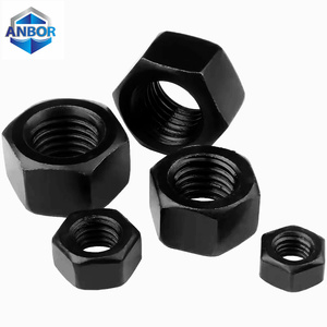 Écrou hexagonal DIN 934 M3-M12 en acier de qualité 8, zingué, pour la construction de machines ANBOR - Product Image 1