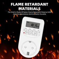 Interruptor Temporizador Digital Electrónico Programable Semanal de 12/24 Horas con Enchufe EU/UK/US para Electrodomésticos de Cocina