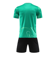 Maillot de football pour hommes en gros, manches courtes, respirant, séchage rapide, polyester/nylon