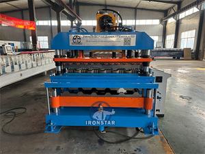 Máquina Automática de Doble Capa para Formar Rollos de Tejas Trapezoidales y Glaseadas de 6 Nervaduras para <span class=keywords><strong>Eslovaquia</strong></span> - Product Image 5