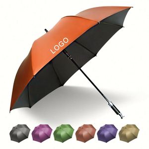 Parapluie publicitaire moderne pliable en 3 sections, écologique, avec logo personnalisé, en tissu pongé 190T, manche en plastique, 8 baleines - Product Image 3