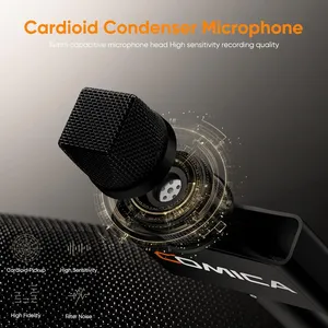 Microphone sans fil portable <span class=keywords><strong>COMICA</strong></span> Revo S, microphone professionnel pour interview, microphone pour reporter pour smartphone, pour interview et diffusion en direct - Product Image 4