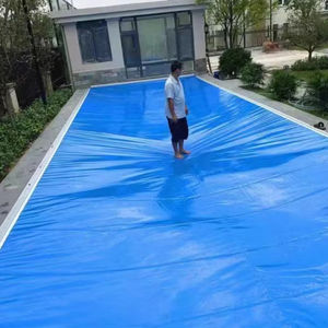 غطاء مسبح PVC بمسار ألومنيوم أوتوماتيكي قابل للتخصيص من المصنع - Product Image 5