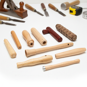 Manici per Utensili in <span class=keywords><strong>Legno</strong></span> Massello Lucidato su Misura, in Faggio e Noce, per <span class=keywords><strong>Scalpelli</strong></span>, Lime, Cacciaviti o Attrezzi da Giardinaggio, ecc. - Product Image 1