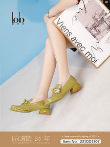 Женская Всесезонная Удобная Свадебная обувь новая мягкая кожаная обувь на квадратном каблуке дышащая модная обувь без застежки - Product Image 6