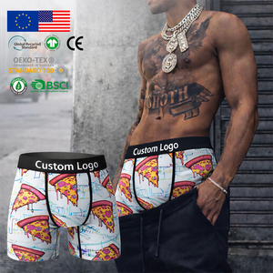 Shorts de sport pour hommes à personnalisation de motif, longueur intégrale, avec design U-convexe, confort toute la journée, tissu respirant, jambes anti-roulement - Product Image 1