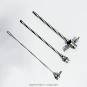 Resectoscópio de Urologia TURP com Bainha Operatória Interna e Externa (Rotativa) 24/26Fr, Conjunto de Resectoscopia Reutilizável em Aço Inoxidável - Product Image 1