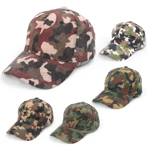 מותאם אישית קאמו בד חדש הדפסת קורדרוי לוגו ריק הצמד כובע אחורי לשני המינים סיטונאי ספורט בייסבול כובע
