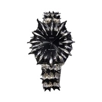 Montre de luxe en acier inoxydable à quartz 2026, forme griffe d'albâtre, cadran de 38 mm, bracelet de 16 mm, décoration argentée, aiguilles