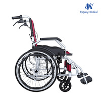 Fauteuil roulant manuel pliable léger en aluminium portable pour adultes, personnes âgées et handicapées, prix du fauteuil roulant