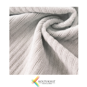 Tissu Velours Côtelé en Coton Blanc 240 g/m² 80% Coton 20% Polyester Largeur 160 cm en Rouleaux – Vente en Gros - Product Image 1