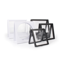Boîte transparente en gros pour bijoux, présentoir flottant pour bijoux, boîte d'emballage en film PE pour collier, bracelet, bague, étui cadeau
