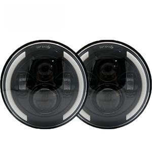 Phares LED H4 7 pouces 6000lm 60W 12V, Systèmes d'éclairage automobile, Garantie 2 ans, Ajustement universel 6000K, Fourniture directe usine - Product Image 1