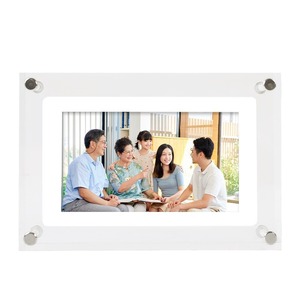 Cadre photo numérique <span class=keywords><strong>NFT</strong></span> transparent en acrylique haut de gamme de 5 pouces, album photo électronique personnalisable, vidéo (MP4 AVI MP3) vidéo MP3 - Product Image 5