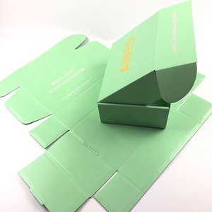 Mittelgroße, individuell gefärbte Wellpappenschachtel, kostenlose grüne Versandbox, recycelbar, für Kosmetik, loses Puder, Augencreme, Gesichtscreme - Product Image 1