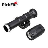 Lampe torche tactique en alliage d'aluminium étanche avec logo personnalisé et interrupteur à distance, accessoire pour lanternes et lunettes de visée d'extérieur