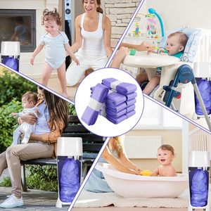 Sacs à couches jetables biodégradables personnalisés, imperméables, parfumés, thermoscellables, en PE, HDPE/LDPE/LLDPE pour bébés - Product Image 6