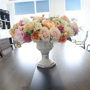 Parapluie élégant de mariage avec <span class=keywords><strong>fleurs</strong></span>, nouveau parapluie élégant, décoration de mariage, <span class=keywords><strong>fleurs</strong></span> artificielles, H05398, - Product Image 6