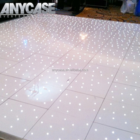Piste de danse étoilée LED blanche portable pour mariages et fêtes Fournitures de décoration de mariage Starlight