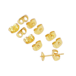 18K Gold Plated Sterling Silver Butterfly <b>Stud</b> <b>Earrings</b> For Everyday Wear Unisex Jewelry Set - Product Image 3