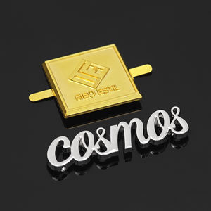 ملصقات معدنية مخصصة للملابس والحقائب والأحذية والأوشحة، علامات تجارية مخصصة منقوشة، شعار معدني، ملصق معدني محفور - Product Image 4