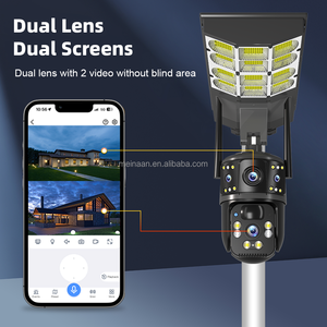 กล้อง PTZ ใช้พลังงานแสงอาทิตย์ Wi-Fi กลางแจ้งกล้องวงจรปิดรักษาความปลอดภัยเลนส์คู่ - Product Image 5