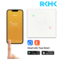 Thermostat intelligent WiFi RKHK pour la maison, contrôleur de température pour chaudière à eau, gaz, chauffage électrique, compatible avec Alexa et Google Home