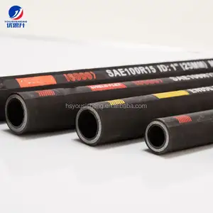 Fabricantes de tubos hidráulicos sae r15 mangueira industrial e conexões melhor qualidade 3/4