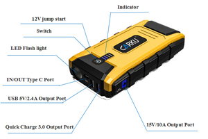 CARKU - Arrancador de Baterías Portátil de Gasolina, Paquete de Energía para Cargar Dispositivos USB Rápidamente con 3 Horas de Autonomía - Product Image 5